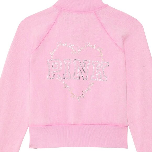 PINK x LoveShackFancy Reissued Full-Zip Sweatshirt & Flare Leggings Set LARGE - Picture 12 of 16